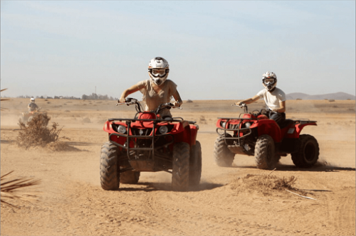 Balade en quad double au désert d'Agafay