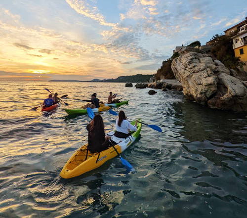 Kayak en mer