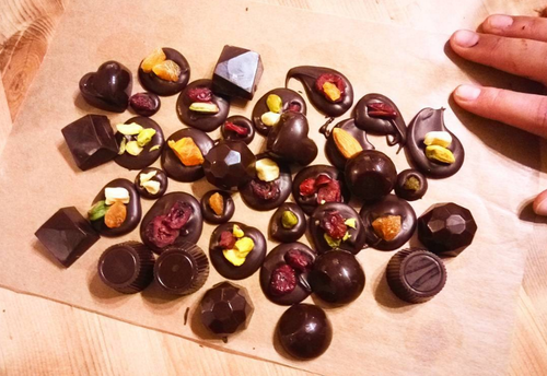 Atelier confection de chocolats